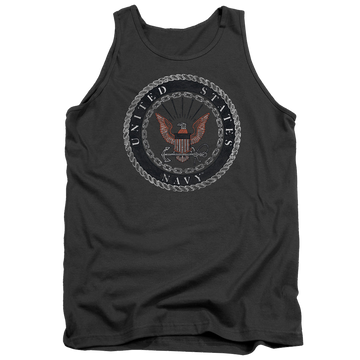 U.S. Navy Rough Emblem - Men's Tank Top Men's Tank U.S. Navy   