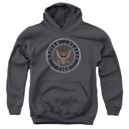 U.S. Navy Rough Emblem - Youth Hoodie Youth Hoodie (Ages 8-12) U.S. Navy   