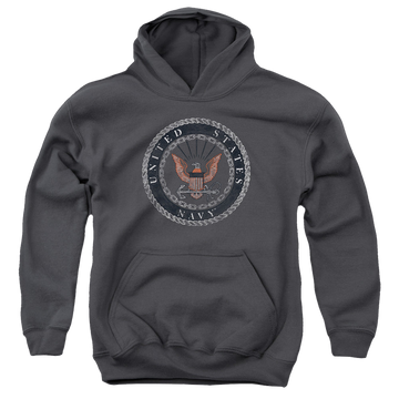 U.S. Navy Rough Emblem - Youth Hoodie Youth Hoodie (Ages 8-12) U.S. Navy   