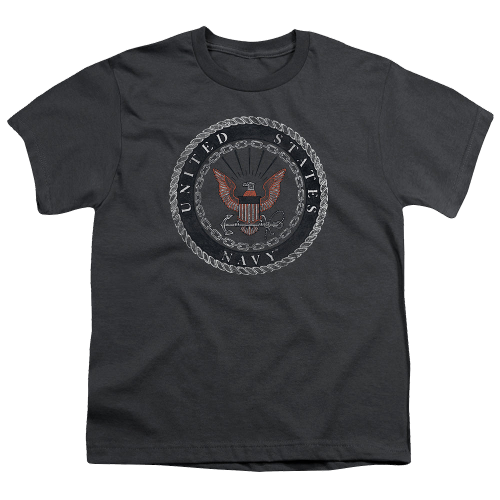U.S. Navy Rough Emblem - Youth T-Shirt Youth T-Shirt (Ages 8-12) U.S. Navy   