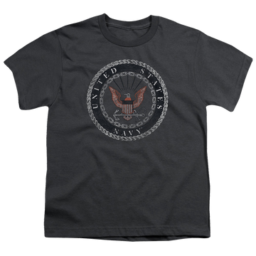 U.S. Navy Rough Emblem - Youth T-Shirt Youth T-Shirt (Ages 8-12) U.S. Navy   