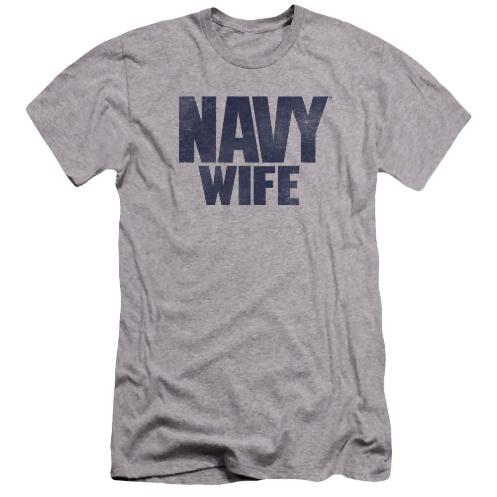 U.S. Navy Wife - Men's Premium Slim Fit T-Shirt Men's Premium Slim Fit T-Shirt U.S. Navy   
