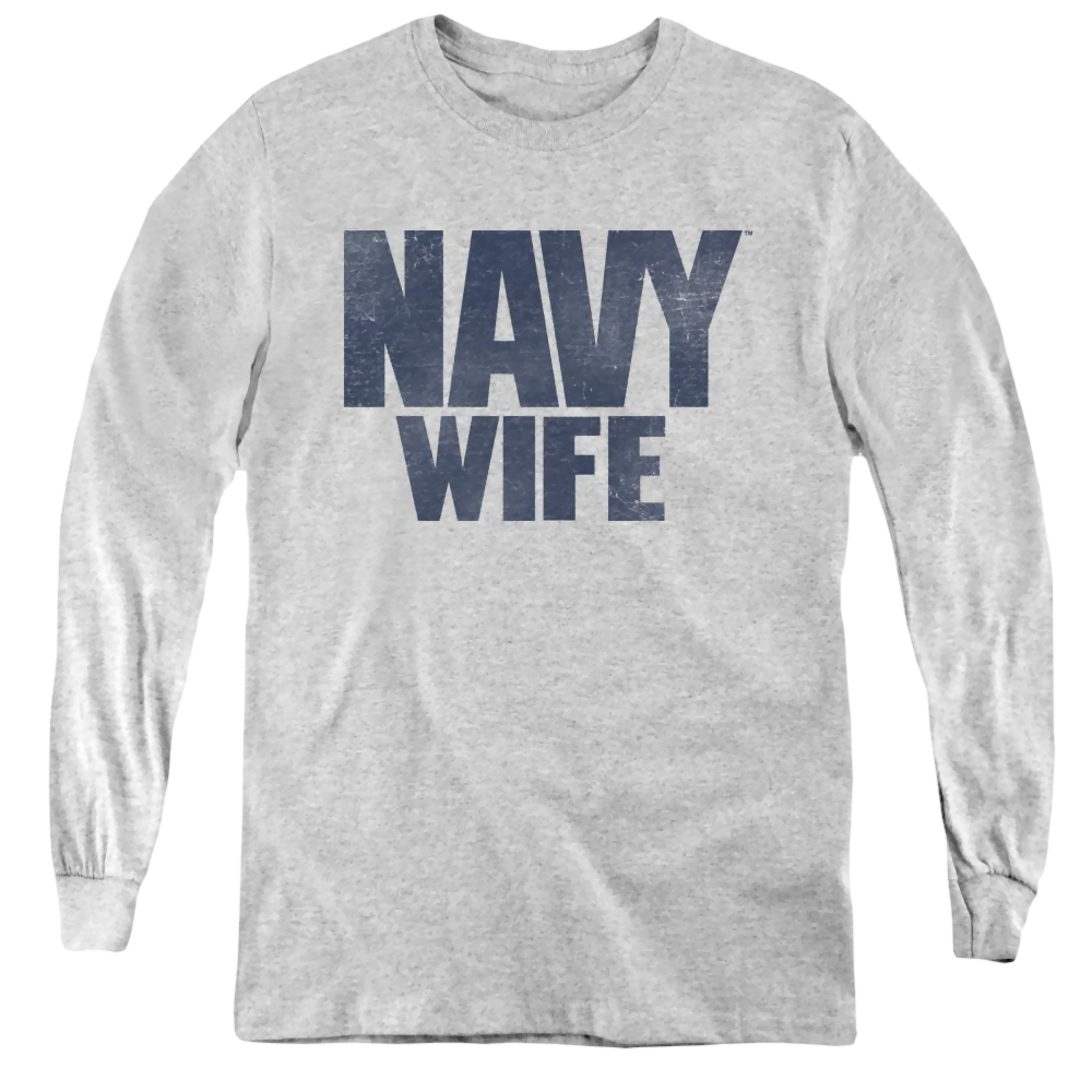 U.S. Navy Wife - Youth Long Sleeve T-Shirt Youth Long Sleeve T-Shirt U.S. Navy   