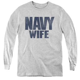 U.S. Navy Wife - Youth Long Sleeve T-Shirt Youth Long Sleeve T-Shirt U.S. Navy   