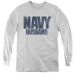 U.S. Navy Husband - Youth Long Sleeve T-Shirt Youth Long Sleeve T-Shirt U.S. Navy   