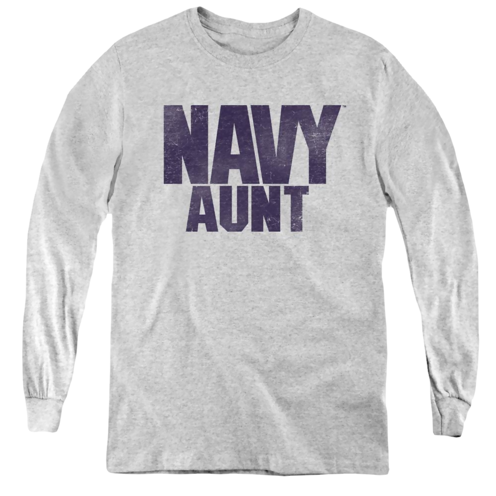 U.S. Navy Aunt - Youth Long Sleeve T-Shirt Youth Long Sleeve T-Shirt U.S. Navy   