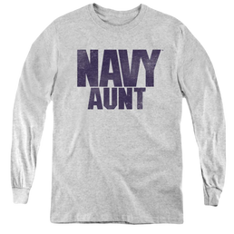 U.S. Navy Aunt - Youth Long Sleeve T-Shirt Youth Long Sleeve T-Shirt U.S. Navy   