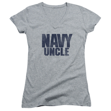 U.S. Navy Uncle - Juniors V-Neck T-Shirt Juniors V-Neck T-Shirt U.S. Navy   