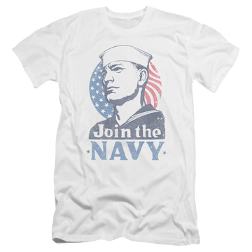 U.S. Navy Join Now - Men's Premium Slim Fit T-Shirt Men's Premium Slim Fit T-Shirt U.S. Navy   