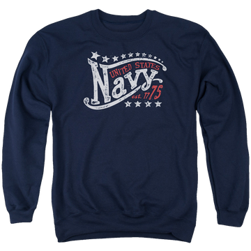 U.S. Navy Stars - Men's Crewneck Sweatshirt Men's Crewneck Sweatshirt U.S. Navy   