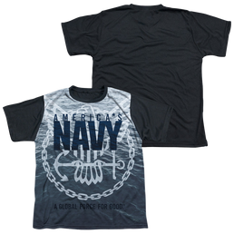 U.S. Navy Force For Good - Youth Black Back T-Shirt Youth Black Back T-Shirt (Ages 8-12) U.S. Navy   
