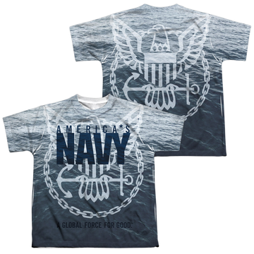 U.S. Navy Force For Good (Front/Back Print) - Youth All-Over Print T-Shirt Youth All-Over Print T-Shirt (Ages 8-12) U.S. Navy   