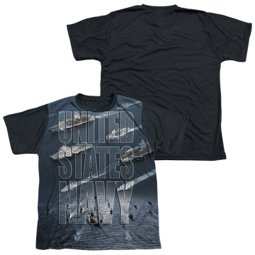 U.S. Navy Fleet - Youth Black Back T-Shirt Youth Black Back T-Shirt (Ages 8-12) U.S. Navy   