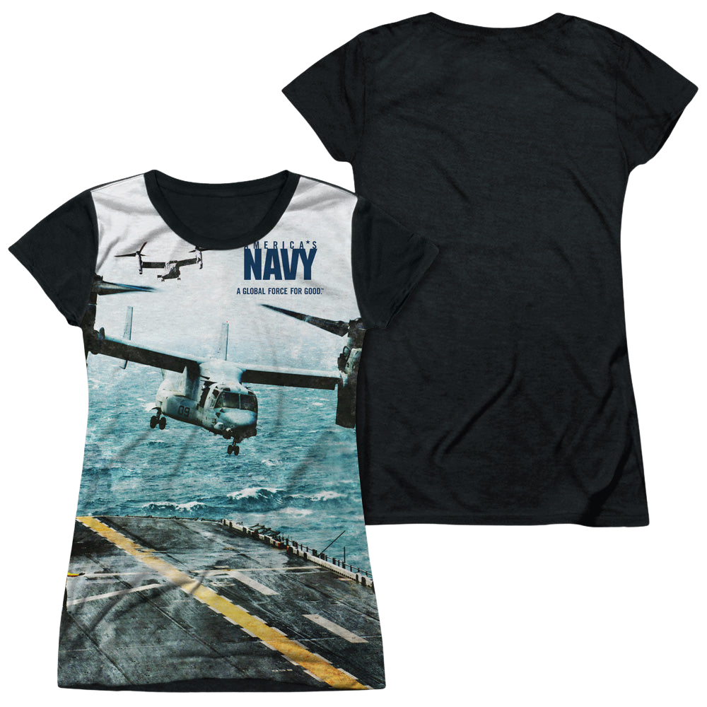 U.S. Navy Osprey - Juniors Black Back T-Shirt Juniors Black Back T-Shirt U.S. Navy   