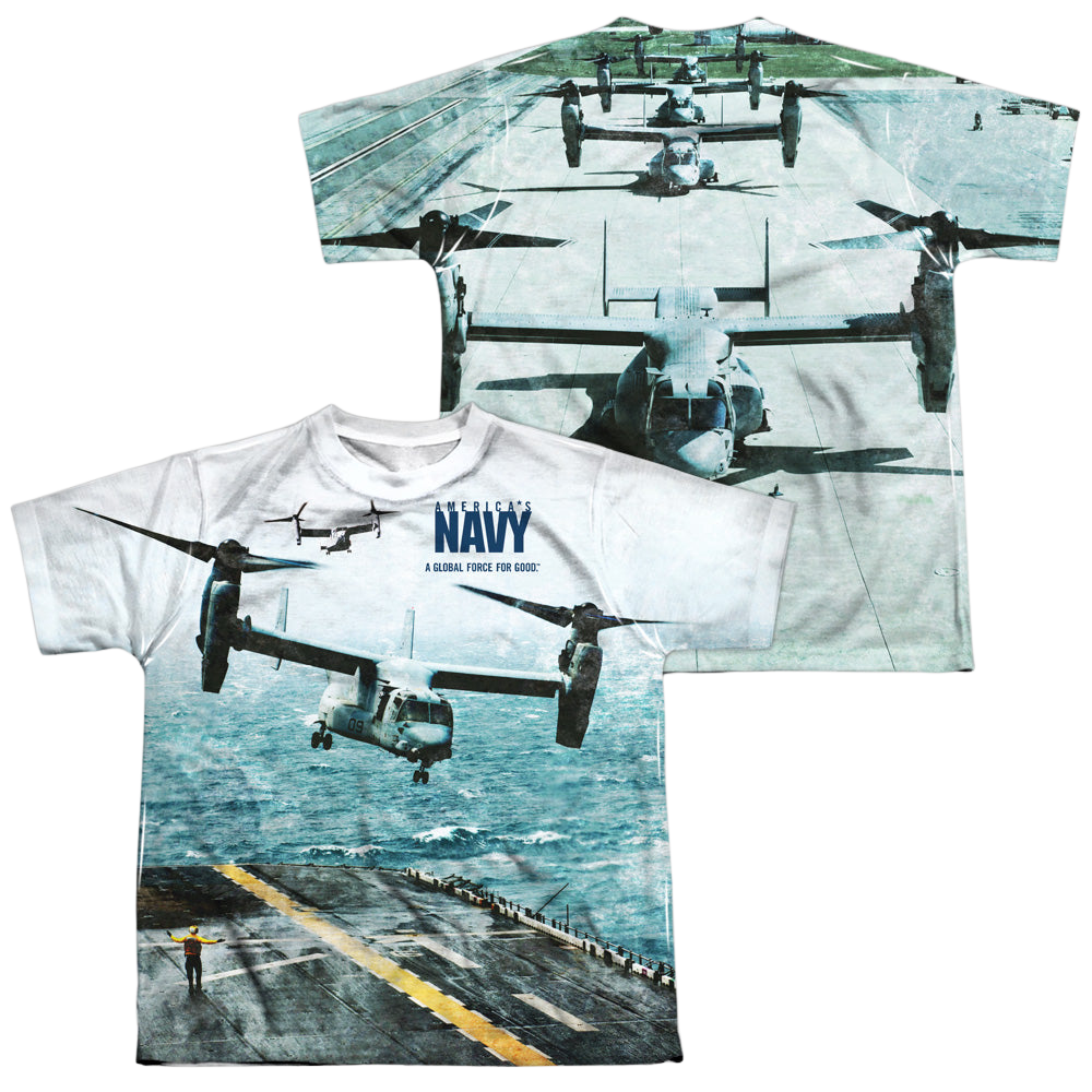 U.S. Navy Osprey (Front/Back Print) - Youth All-Over Print T-Shirt Youth All-Over Print T-Shirt (Ages 8-12) U.S. Navy   