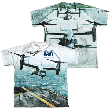 U.S. Navy Osprey (Front/Back Print) - Youth All-Over Print T-Shirt Youth All-Over Print T-Shirt (Ages 8-12) U.S. Navy   
