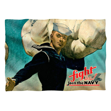 U.S. Navy Fight Lets Go - Pillow Case Pillow Cases U.S. Navy   