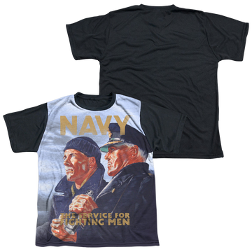 U.S. Navy Long Gaze - Youth Black Back T-Shirt Youth Black Back T-Shirt (Ages 8-12) U.S. Navy   