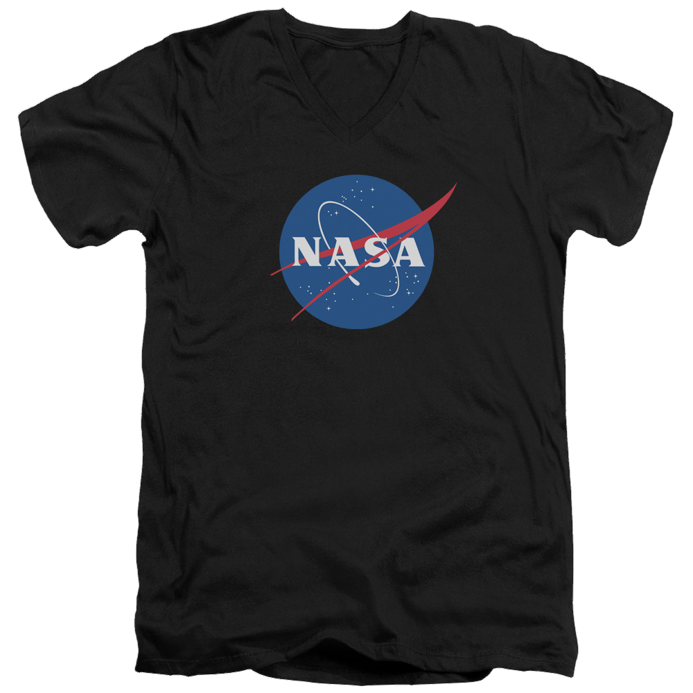 NASA Meatball Logo - Men's V-Neck T-Shirt Men's V-Neck T-Shirt NASA   