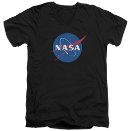NASA Meatball Logo - Men's V-Neck T-Shirt Men's V-Neck T-Shirt NASA   