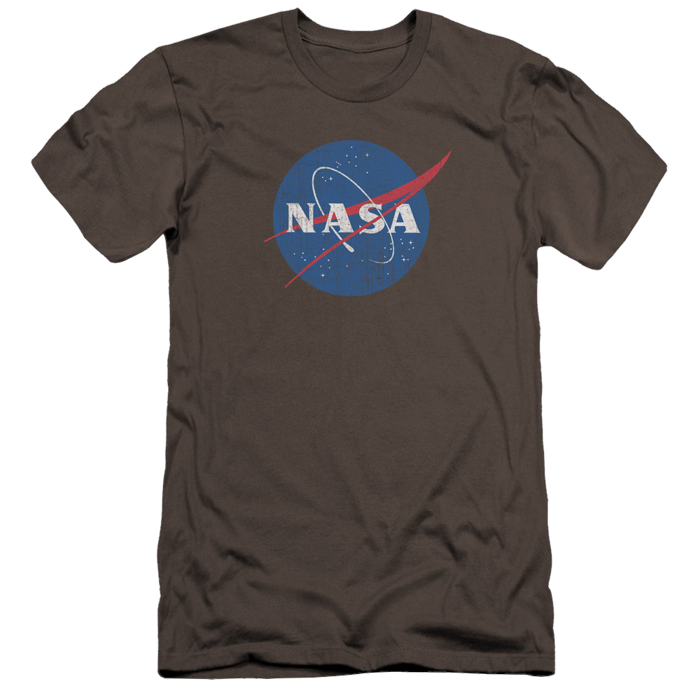NASA Meatball Logo Distressed - Men's Premium Slim Fit T-Shirt Men's Premium Slim Fit T-Shirt NASA   