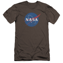 NASA Meatball Logo Distressed - Men's Premium Slim Fit T-Shirt Men's Premium Slim Fit T-Shirt NASA   