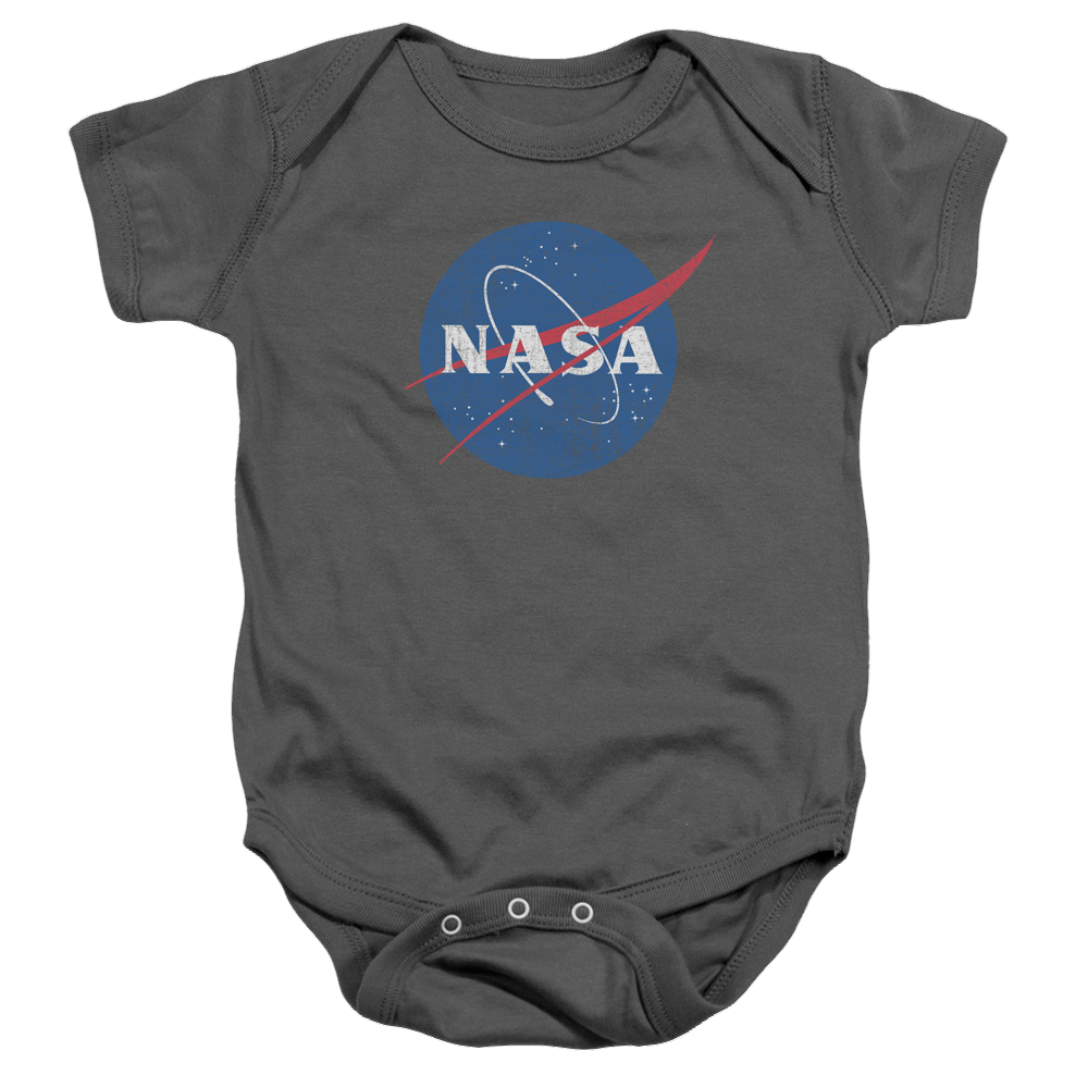 NASA Meatball Logo Distressed - Baby Bodysuit Baby Bodysuit NASA   