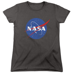 NASA Meatball Logo Distressed - Women's T-Shirt Women's T-Shirt NASA   