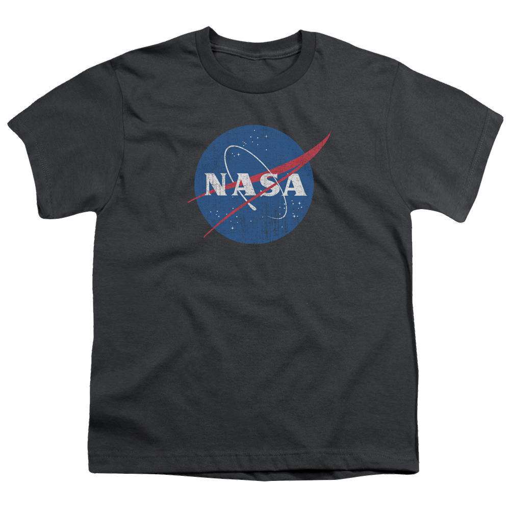 NASA Meatball Logo Distressed - Youth T-Shirt Youth T-Shirt (Ages 8-12) NASA   
