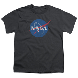 NASA Meatball Logo Distressed - Youth T-Shirt Youth T-Shirt (Ages 8-12) NASA   