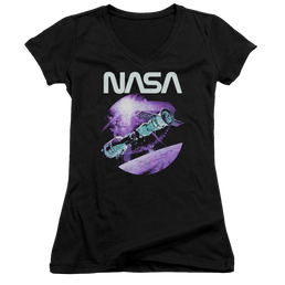 NASA Come Together Juniors V-Neck T-Shirt Juniors V-Neck T-Shirt NASA   