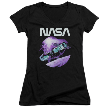 NASA Come Together Juniors V-Neck T-Shirt Juniors V-Neck T-Shirt NASA   