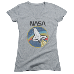 NASA Shuttle Juniors V-Neck T-Shirt Juniors V-Neck T-Shirt NASA   