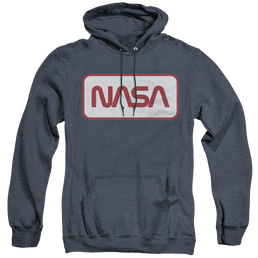 Nasa Rectangular Logo - Heather Pullover Hoodie Heather Pullover Hoodie NASA   