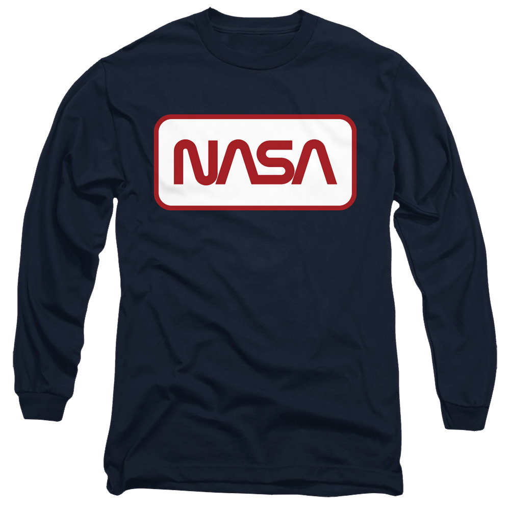 NASA Rectangular Logo Men's Long Sleeve T-Shirt Men's Long Sleeve T-Shirt NASA   