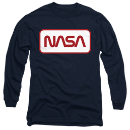 NASA Rectangular Logo Men's Long Sleeve T-Shirt Men's Long Sleeve T-Shirt NASA   