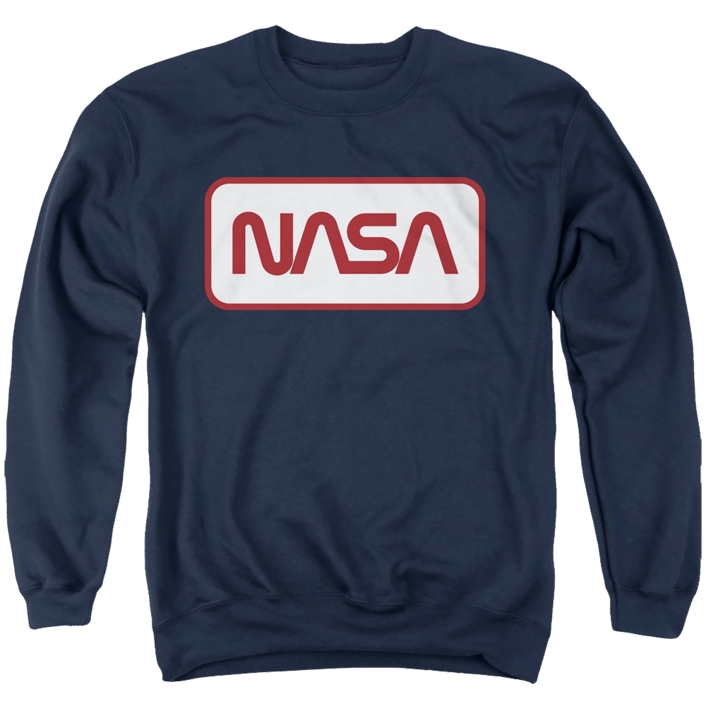 NASA Rectangular Logo Men's Crewneck Sweatshirt Men's Crewneck Sweatshirt NASA   