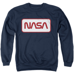 NASA Rectangular Logo Men's Crewneck Sweatshirt Men's Crewneck Sweatshirt NASA   