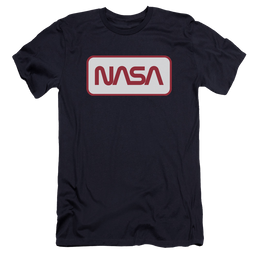 NASA Rectangular Logo Men's Premium Slim Fit T-Shirt Men's Premium Slim Fit T-Shirt NASA   
