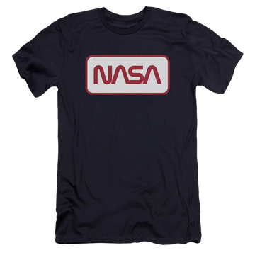 NASA Rectangular Logo Men's Premium Slim Fit T-Shirt Men's Premium Slim Fit T-Shirt NASA   