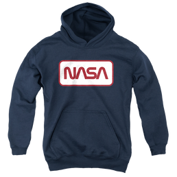 NASA Rectangular Logo Youth Hoodie (Ages 8-12) Youth Hoodie (Ages 8-12) NASA   