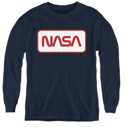 Nasa Rectangular Logo - Youth Long Sleeve T-Shirt Youth Long Sleeve T-Shirt NASA   