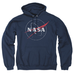 NASA Distressed Logo Pullover Hoodie Pullover Hoodie NASA   