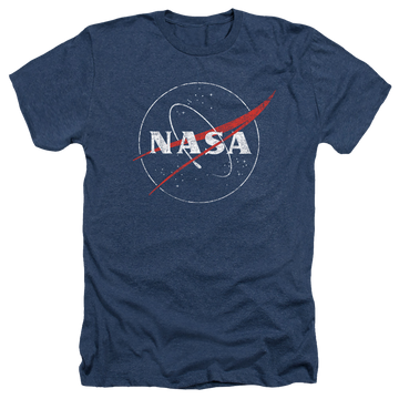 NASA Distressed Logo Men's Heather T-Shirt Men's Heather T-Shirt NASA   