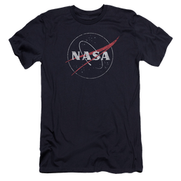 NASA Distressed Logo Men's Premium Slim Fit T-Shirt Men's Premium Slim Fit T-Shirt NASA   