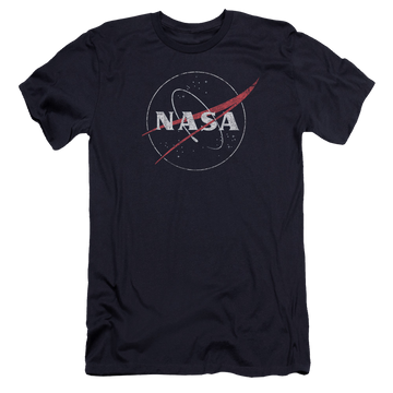 NASA Distressed Logo Men's Premium Slim Fit T-Shirt Men's Premium Slim Fit T-Shirt NASA   