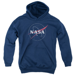 NASA Distressed Logo Youth Hoodie (Ages 8-12) Youth Hoodie (Ages 8-12) NASA   