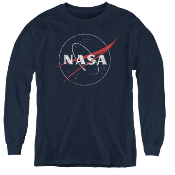Nasa Distressed Logo - Youth Long Sleeve T-Shirt Youth Long Sleeve T-Shirt NASA   