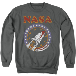 NASA Retro Shuttle Men's Crewneck Sweatshirt Men's Crewneck Sweatshirt NASA   