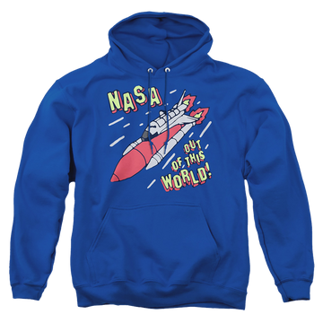 Royal pullover hoodie with NASA Out Of This World graphic